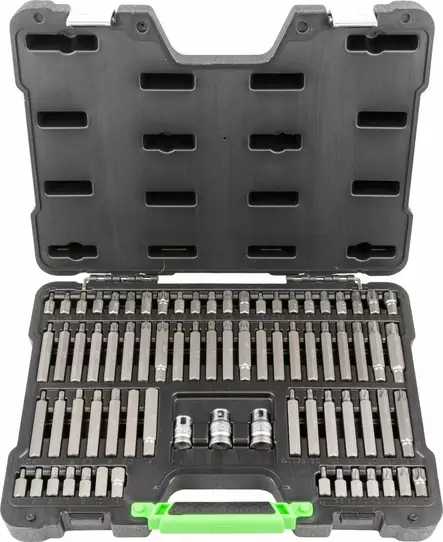 JBM 10MM KUUSIOKOLO, TORX, XZN,RIBE RUUVAUSKÄRKISARJA 75 OSAA - Hylsysarjat - 50-52550 - 1