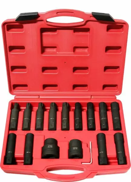 Konehylsysarja 3/4", 1"Torx, E-Torx ja kuusiokolo XL-Tools - Hylsysarjat - 291-XL010130 - 1