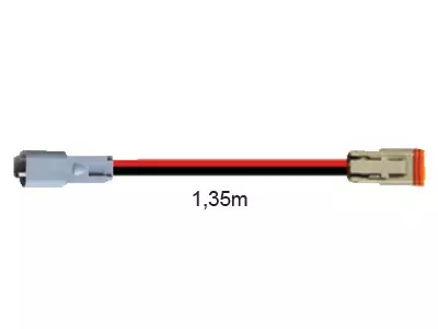 Lisävalojen Johtosarjan DT-Jatkojohto 1,35m - Lisävalojen johtosarjat - 1605-WK050 - 1