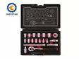 Hylsysarja 3/8" Industar 19-osaa - Hylsysarjat - 1726-30010 - 2