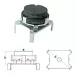 Kumitallan koroke Volvo S80 Universal - Kumitallat ja luiskamatot - 228-3-ADAPTER80110 - 2
