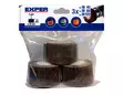 Liuskalaikkasetti 3kpl Ø 30 mm Ø 10 mm Ø 6 mm - P40 P80 P120 - Liuskalaikat - 19053010604080120 - 1