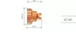 PLASMA KONTAKTISUOJA -2 SAKAR P120 1 KPL - Plasmaleikkurien kulutusosat - WA67450 - 1