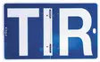 TIR-Kilpi Sivulle Taittuva - Tarrat, kilvet ja varoitusmerkit - 792-10700 - 1