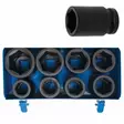 Voimahylsysarja kuusiokanta pitkä 25 mm 1" 27 - 50 mm 8-osaa - POISTO - BGS-5500 - 1