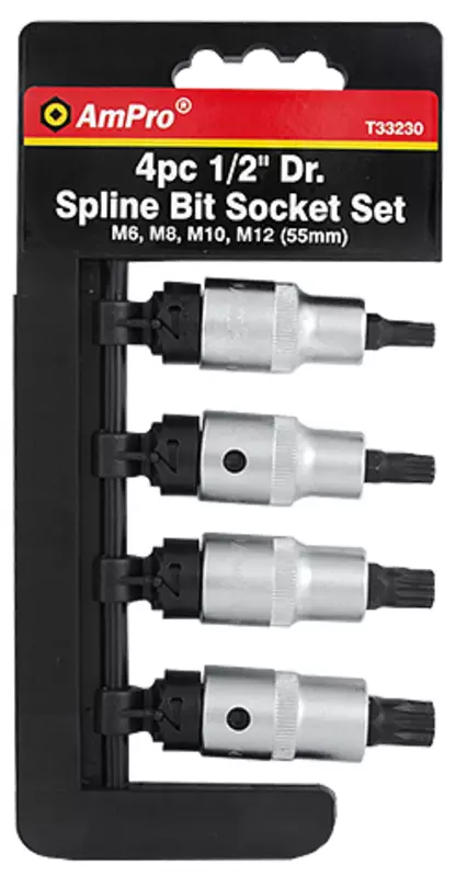 4 osainen XZN-Kärkihylsysarja 1/2" vääntiöllä - Hylsysarjat - T33230 - 2