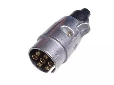 7-napainen pistoke alumiini - Peräkärryn rasiat ja pistokkeet - 1553-516790 - 1