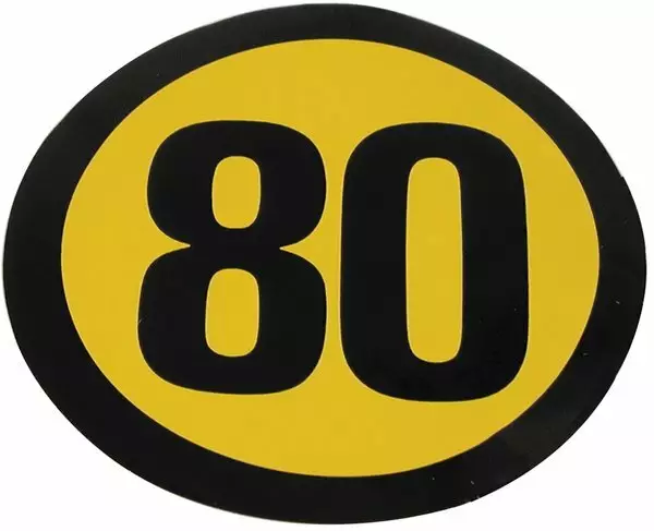 80 km/h Tarra - Tarrat, kilvet ja varoitusmerkit - 917-680 - 1