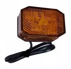 Aspöck sivuvalo keltainen led 9-33v Sivuvalo Aspöck led 0,5m dc johto - Äärivalot - 0900810 - 1