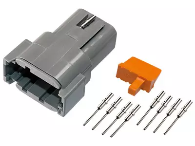 Deutsch DTM Liitin / Pistoke 8-pin. Uros 0.5mm² - Deutsch-liittimet - 1605-N8K080 - 1