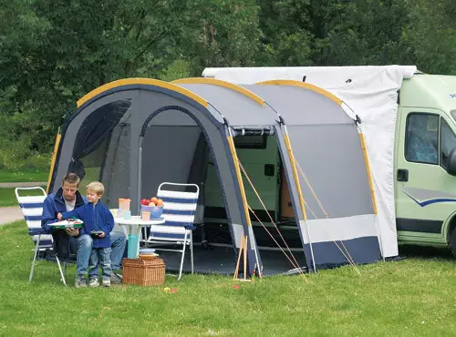 DWT etuteltta Maxum 1, 350x250 cm Vapaasti seisova autoteltta, kork 210 cm - Telttojen lisävarusteet ja tarvikkeet - 2110540 - 1