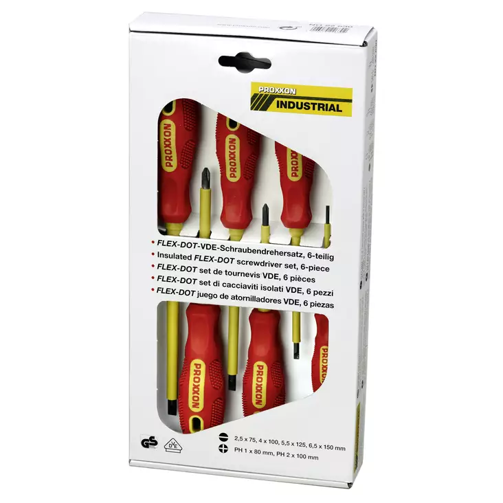 FLEX-DOT ruuvimeisselisarja 6-osaa PH VDE - Ruuvitaltat - 22630 - 1