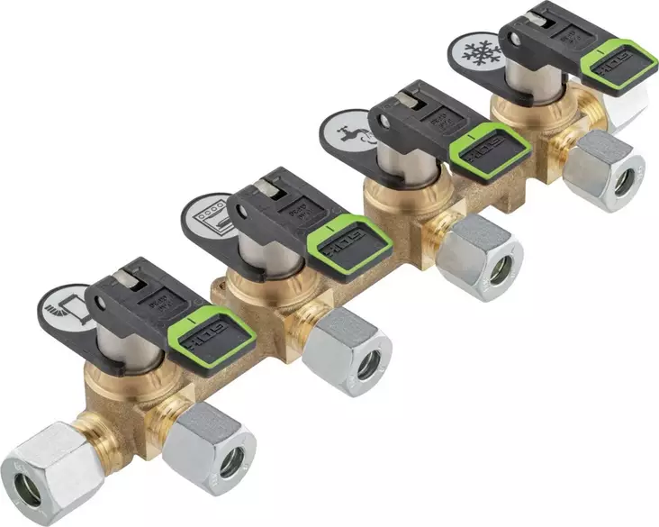 Gok neloissulkuhana 8mm kaasuputkelle 4x8 mm, pitkä, kääntövipu - Jääkaappien varaosat Dometic - 0365200 - 1