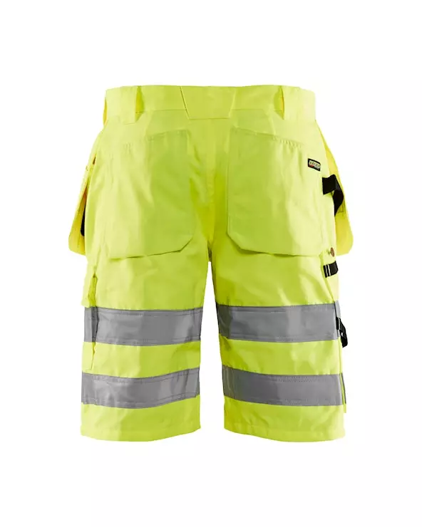 Highvis riipputaskushortsit, Huomio keltainen - Blåkläder työhousut - 153518043300C48 - 1