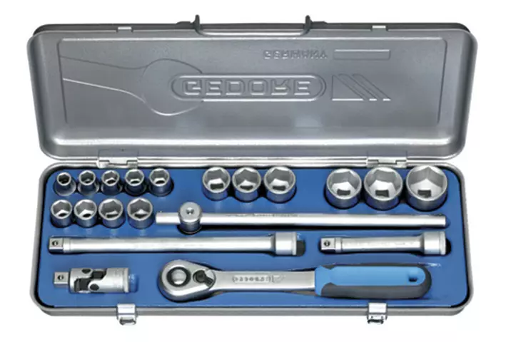 Hylsyavainsarja 1/2" 20-os. Gedore - Hylsysarjat - 250-1919-90 - 1