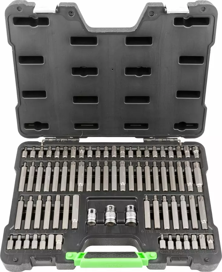 JBM 10MM KUUSIOKOLO, TORX, XZN,RIBE RUUVAUSKÄRKISARJA 75 OSAA - Hylsysarjat - 50-52550 - 1