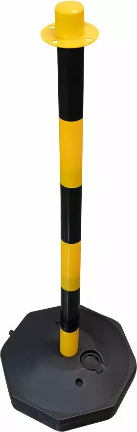 JBM rajaustolppa pvc mus/kel 850mm - VDE huoltovarusteet - 50-53940 - 1