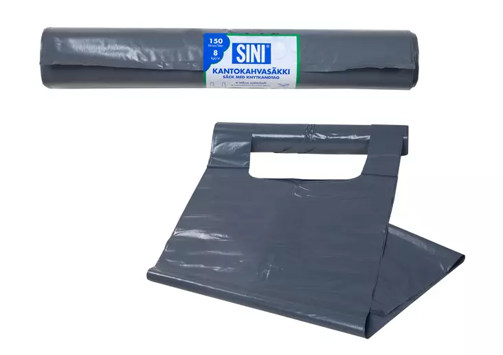 Kantokahvasäkki - jätesäkki 150 l 8 kpl/ - Jätesäkit yms. - 14500 - 1