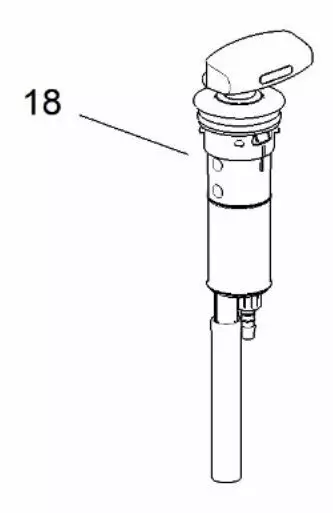 Käsipumppu C224CW - Kaikki Thetford kasettivessojen varaosat - 200980 - 1