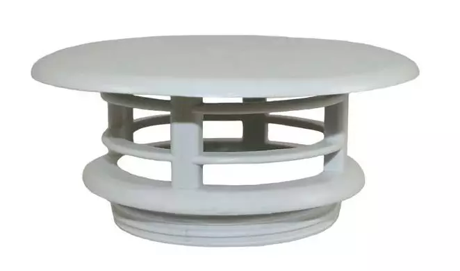 Kattoläpiviennin hattu kaasulämmittimeen Haba - Ilmakeskuslämmityksen asennustarvikkeet - 7802050 - 1