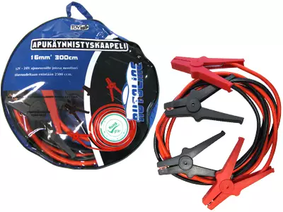 Käynnistyskaapelit 3 m 16mm2 - Akkulaturit autoon - 1560-1630 - 1