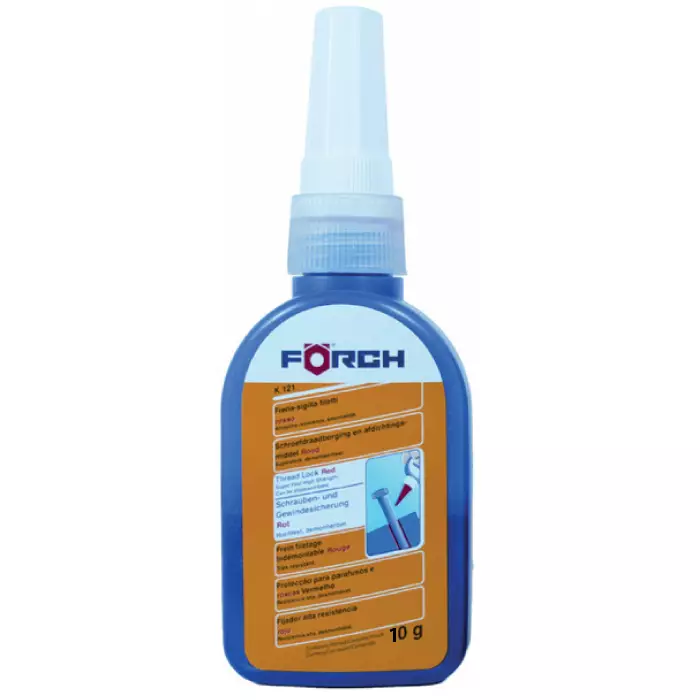 Kierrelukite Luja Punainen 10 ml Förch - Kierre- ja laakerilukitteet - 109-K121-10 - 1