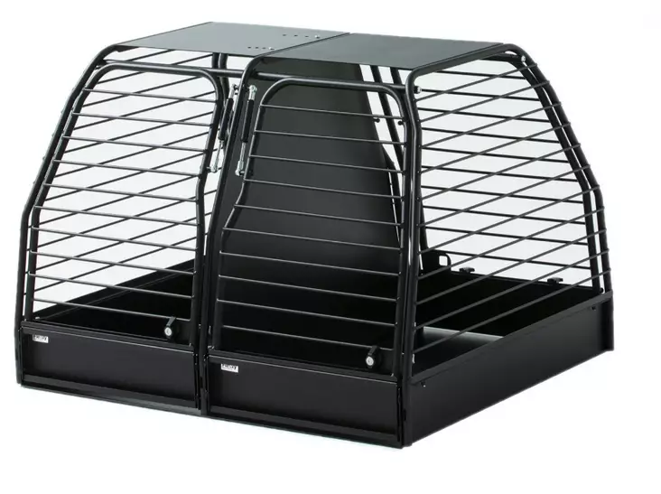 Koirahäkki Autoon Väliseinä 658x780x935 mm Musta Flexxy Tuplahäkki M - Koirahäkki autoon - HB7-2020 - 1