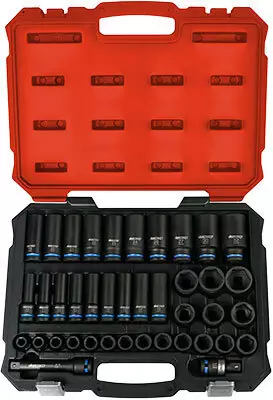 Konehylsysarja 1/2" lyhyet ja pitkät hylsyt 40-osaa - Hylsysarjat - 284-B33-K1940 - 1