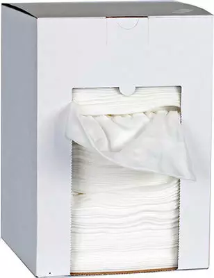 Kuituliina Laatikko 40x40 cm 150 kpl Yleispyyhe Valkoinen - Liinat ja rätit - 225-TKLL150 - 1