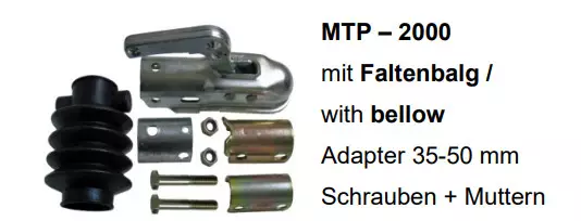 Kuulakytkin Yleismalli 2000kg 35-50mm asennus - Kuulakytkimet - 4031090 - 1