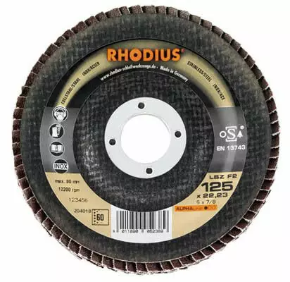 Lamellilaikka LGZ FTOP 125mm K80 SUORA - Lamellilaikat - 283-62-62080 - 1