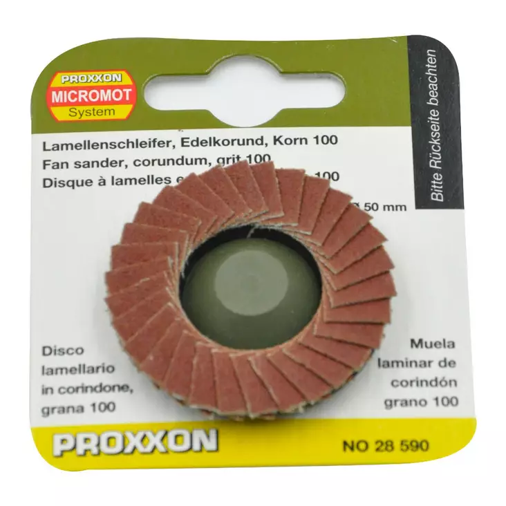 Lamellilaikka LHW-malliin, korundia karkeus 100 - Proxxon käsilaitteiden varusteet - 28590 - 1