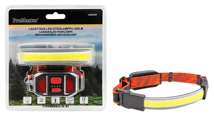 LED-otsapanta 240 lm ladattava - Otsalamput - LM82400 - 1