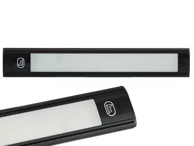 LED Sisävalo Kapea Hipaisukytkin 12V 260x40x11 mm Musta - LED-sisävalot - 1614-40260 - 1