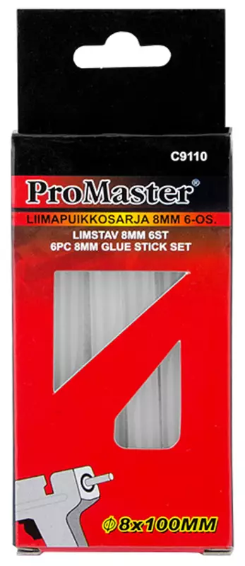 Liimapuikkosarja 8 mm 6 kpl - Liimat - C9110 - 2