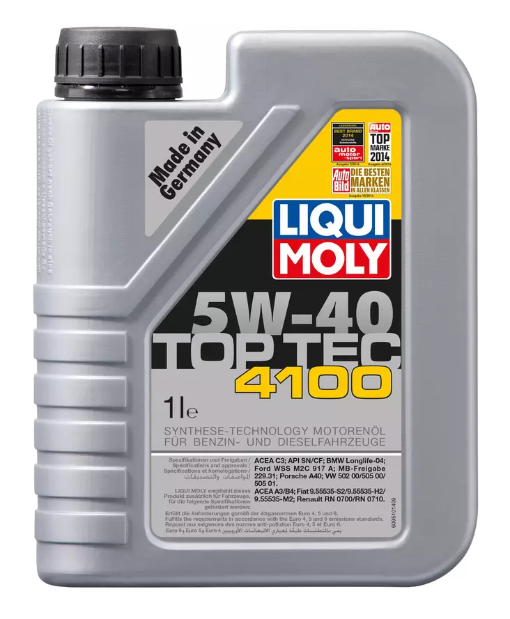 Liqui Moly Top Tec 4100 5W40 1L - Moottoriöljyt - LQM9510 - 1