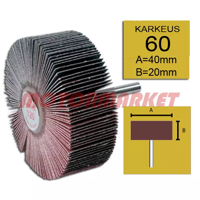 Liuskekaralaikka FS 40x20 kark 60 - Liuskalaikat - 287-FS4020060 - 1