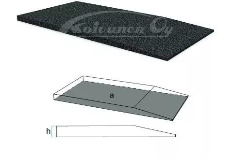 Luiskamatto 1000 x 500 x 30 mm - Kumitallat ja luiskamatot - 228-3-GGD1000H30 - 1
