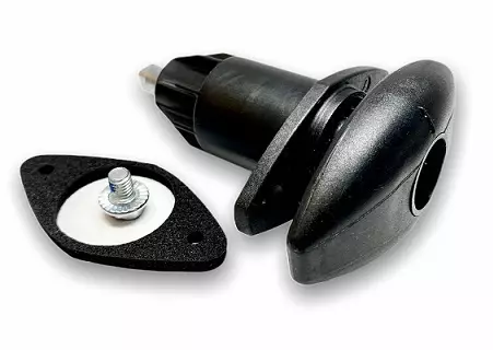 Luukun lukko musta, FF2 ilman lukkopesää 200720F3 840 - Ovien, luukkujen osat - 2450970010 - 1