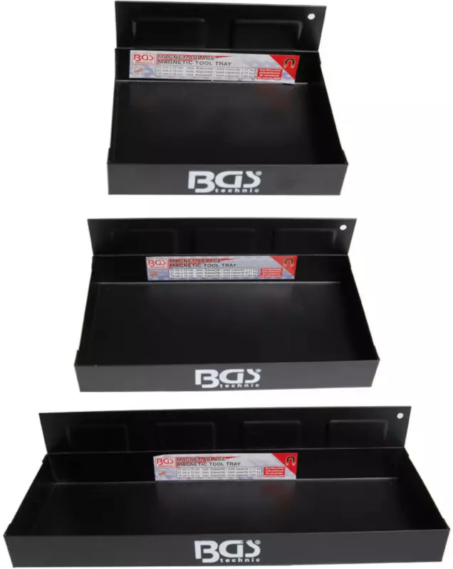 Magneettihyllyt 3 kpl BGS - Hylsykiskot ja magneettitelineet - BGS67150 - 1
