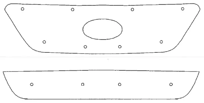 Maskisuoja Kia Ceed 2007-2010 - Kia maskisuojat - TS30 - 1