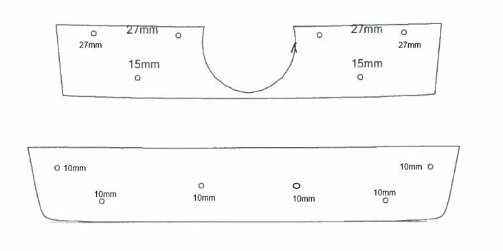 Maskisuoja VW Amarok 2011-2016 tehdasmaalattu puskuri - VW maskisuojat - TS320 - 1
