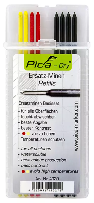 Merkintäkynän Lyijy Dry Musta/Pun/Kelt - Tussit ja kynät - MA40200 - 1