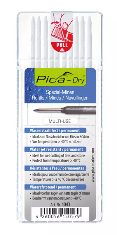 Merkintäkynän Lyijy Dry Valkoinen - Tussit ja kynät - MA40430 - 1