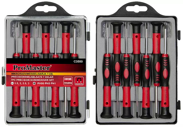 Mikroruuvimeisselisarja SL- PH 7-os. - Ruuvitaltat - C3580 - 1