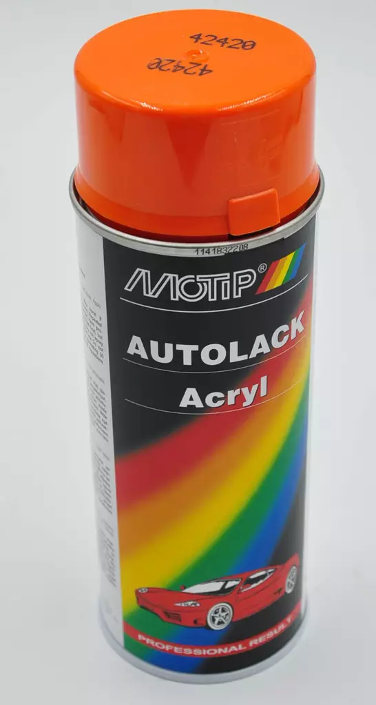 Motip automaali 400 ml 42420 RAL2004 - Automaali spray värikoodilla - 104-42420 - 1