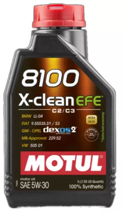 MOTUL 8100 X-CLEAN EFE 5W-30 1L - Moottoriöljyt - MOT109470 - 1