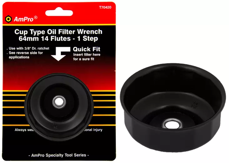 Öljynsuodatin Avain Kuppi 64mm - Suodatinavaimet - T70420 - 1