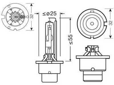 Osram Xenarc Original D4R - Auton polttimot - 10-66450 - 1