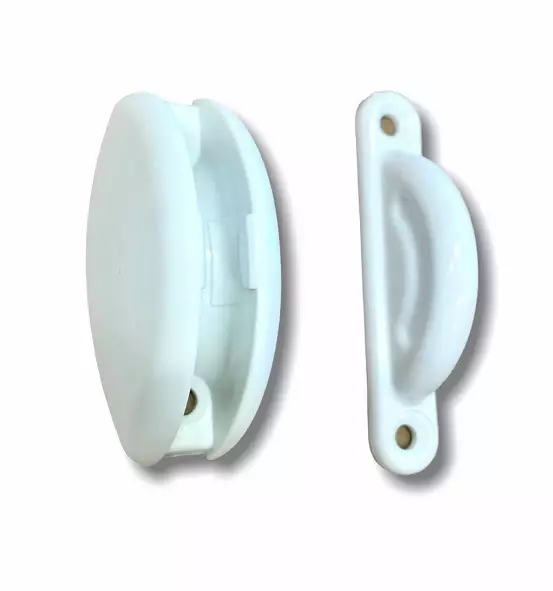 Oven aukipidin 2-osainen valkoinen 1 pari 2400610011 - Ovien, luukkujen osat - 0100600 - 1